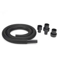 Vacuum Hose, 8 ft L, Black, Plastic