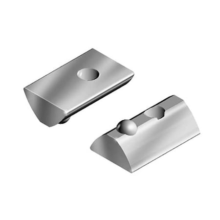 Roll In T-Nut, Steel, Zinc-Plated, PK4