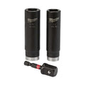3 pc. SHOCKWAVE Impact Duty 1/2 in. Drive SAE Deep Well 6 Point Socket Set