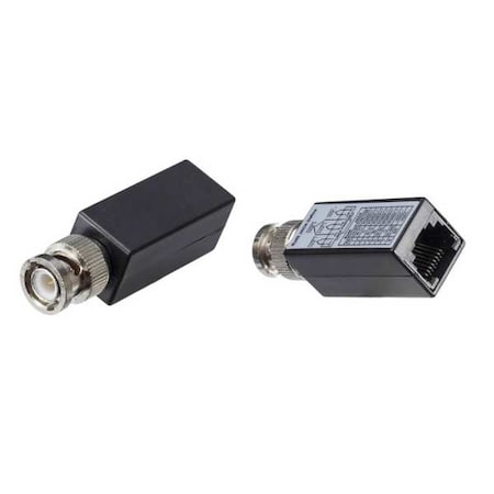 CCTV Balun, BNC Male to RJ45 Female, PR