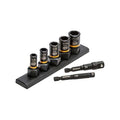 7 Piece 1/4" & 3/8" Drive SAE Bolt Biter Impact Extraction Socket Set