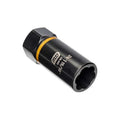 Bolt Biter Drive Deep Extraction Socket, 1/2 in Drive, 15/16 in Socket Size, 24 mm, 6 pt, Black Oxide