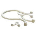 Cable Tie, 1 in L, 0.64 in Max Bundle Dia., Natural, Nylon, 50 PK