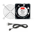 Square Axial Fan Kit, 120V AC, Cast Aluminum, 3 1/8 in W.
