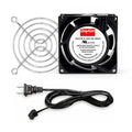 Square Axial Fan Kit, 120V AC, Cast Aluminum, 3 5/8 in W.