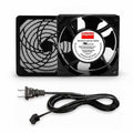 Square Axial Fan Kit, 120V AC, Cast Aluminum, 4 3/4 in W.