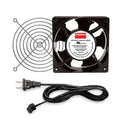 Square Axial Fan Kit, 120V AC, Cast Aluminum, 4 3/4 in W.