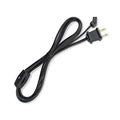 Power Cord, 72 in L, Black, 115V AC