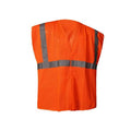 Hi-Vis Safety Vest 2XL Class 2 U Back, , Hook and Loop 0 Pockets, No Mic Tab, {delete}