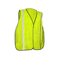 Hi-Vis Safety Vest L, XL Class Not Rated Vertical Back, , Hook and Loop 0 Pockets, No Mic Tab
