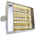 Infrared Quartz Electric Heater, 1, 3 Phase, Stainless Steel, 208V AC
