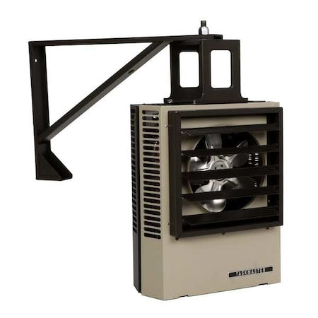 Fan Forced Electric Unit Heater, 3 Phase, 480V, 5kW, 17-3/4 in H, 14-15/32 in W
