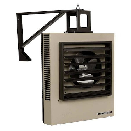 Fan Forced Electric Unit Heater, 3 Phase, 480V, 10kW, 24-5/16 in H, 21-1/2 in W
