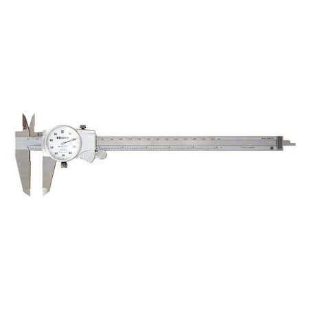 Dial Caliper, 0 to 8" Range, 0.001"