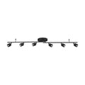 Core 6 Light LED Fixed Rail,Black