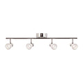 Gage 4 Light LED Fixed Rail,Chrome