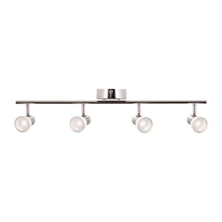 Gage 4 Light LED Fixed Rail,Chrome