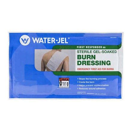 Burn Face Dressing, Blue, 18"L, 8"W, PK10