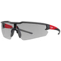 Safety Glasses Anti-Fog & Anti-Scratch, Gray Lens, Half-Frame, Wraparound