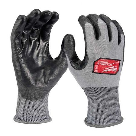 Cut-Resistant Coated Gloves, Cut Level A4 , Dipped , Polyurethane , Smooth , S