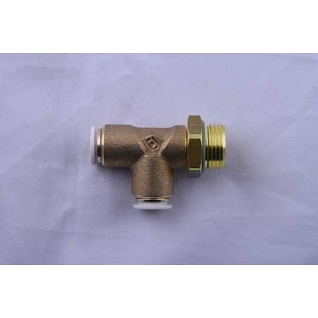 Push to Connect Fitting, Brass, Gold