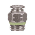 Push to Connect Fitting, Stainless Steel, Silver