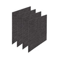 AirFilter, 13.75inD, 15inH, 1.3125inW, PK4