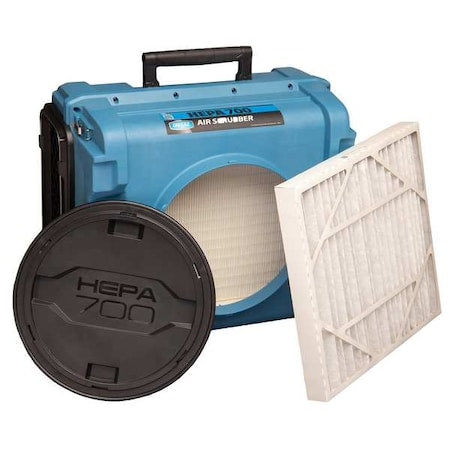 Portable Air Cleaner, 700 cfm, 875 sq ft