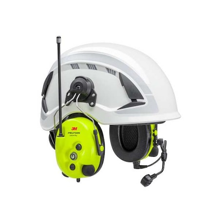 Headset, Hard Hat-Mounted, 25 dB, Yellow