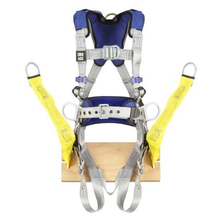 ExoFit(TM) X100 Fall Protection Harness, S, 420 lb, Mating Chest/ Tongue Leg Straps
