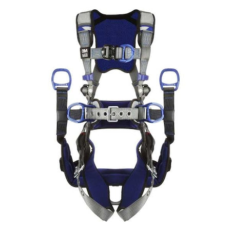ExoFit(TM) X200 Fall Protection Harness, M, 420 lb, Quick-Connect Chest/ Tongue Leg Straps