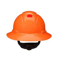 SecureFit, Full Brim Hard Hat, Type 1, Class E, Type 1, Class G, Ratchet (4-Point), Orange