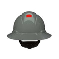 SecureFit, Full Brim Hard Hat, Type 1, Class E, Type 1, Class G, Ratchet (4-Point), Gray
