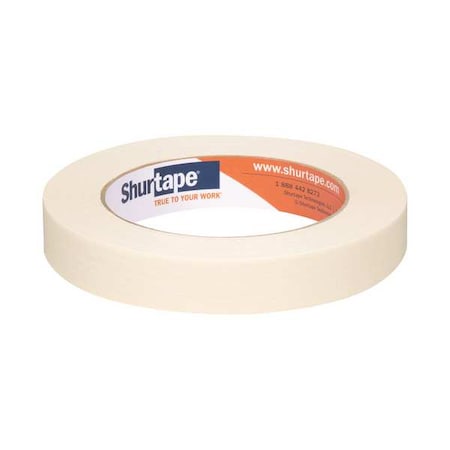 Masking Tape, 4.2 mil Thick, Tan, Rubber Adhesive, 48 PK