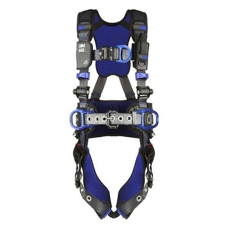 ExoFit(TM) X300 Fall Protection Harness, 2XL, 420 lb, Quick-Connect Chest/ Tongue Leg Straps