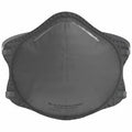 Particulate Respirator, N95, Molded Cup, Adj. Headstrap, Nose Clip, Gray, Universal, PK 20