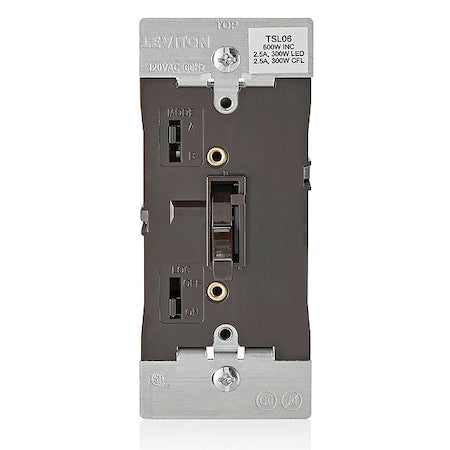 Universal Dimmer, 1-Pole/3-Way, Brown