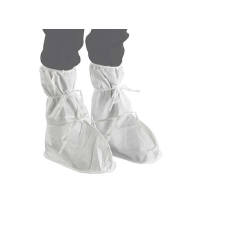 Boot Covers, Microporous Polypropylene Laminate, White, Slip Resistant Sole: Yes