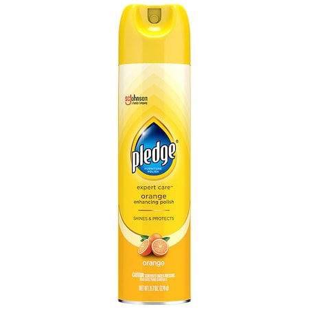 Furniture Polish, Aerosol Spray Can, 9.7 oz, Orange Fragance, PK6