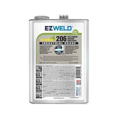 Pipe Cement, 1 gal, Gray