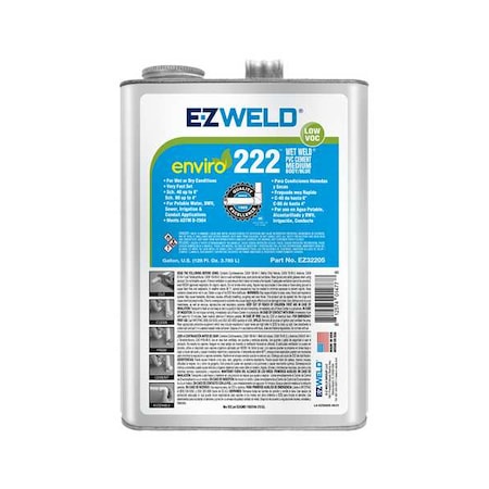 Pipe Cement, 1 gal, Blue