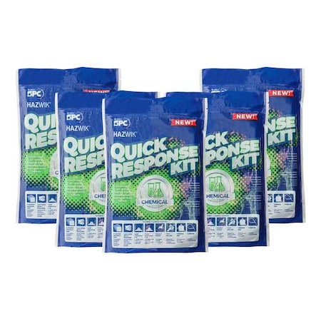 Spill Kit, 0 gal Volume Absorbed per Kit, Bag, Green