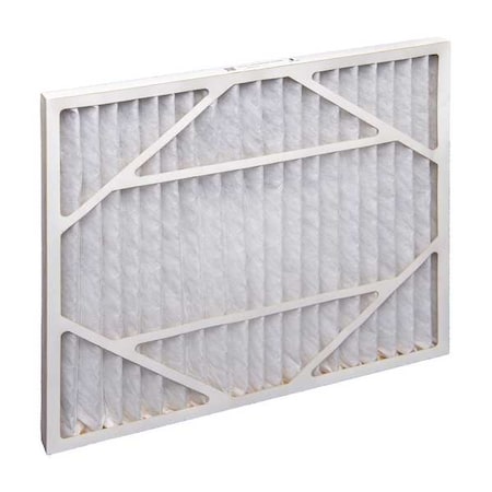 19x21x1 Pleated Air Filter, Non-Woven Media, MERV 8, 3.0 Micron, 12 PK