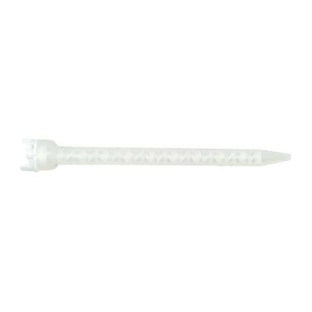 Mixing Nozzle, White, 1:1, 2:1 Mixing Ratio, HDPE, PK10
