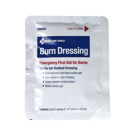 Burn Dressing, White, 4"L, 4"W