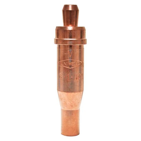 Acetylene Cutting Tip, 1-101 Series, Medium Preheat, General Purpose Cutting
