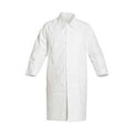 Tyvek IsoClean Disposable Lab Coat, Tyvek(R) IsoClean(R), Snaps Closure, White, S, 30 PK