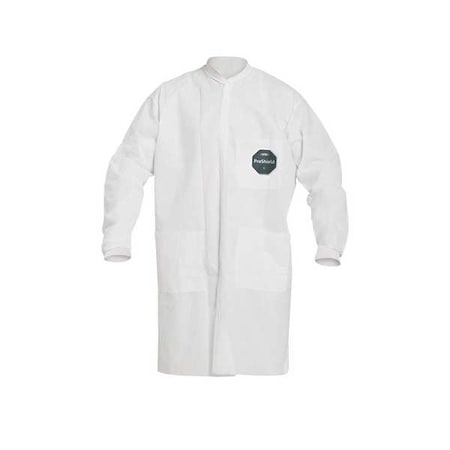 ProShield 10 Lab Coat, ProShield(R), Snaps Closure, White, M, 30 PK