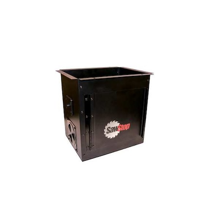 Router Dust Box, Steel, 13 in Dia
