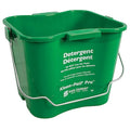 1 1/2 gal Curved Rectangular Bucket, Green, Polypropylene